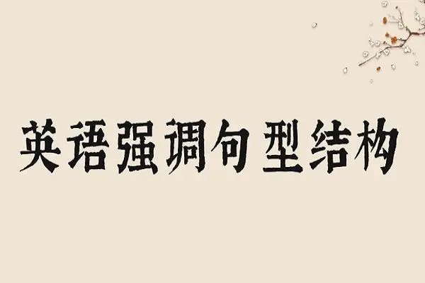 强调句式的基本结构