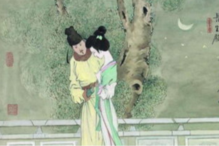 玉容寂寞泪阑干下一句