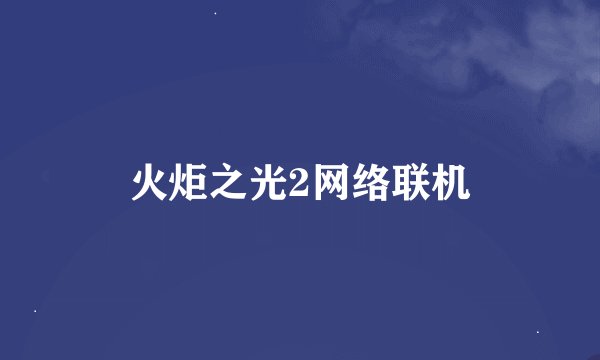 火炬之光2网络联机