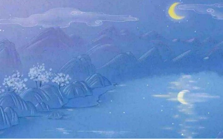 白云边诗句李白