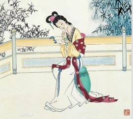 上官婉儿被用计骗进房间