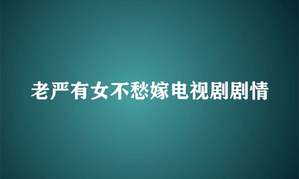 老严有女不愁嫁电视剧剧情