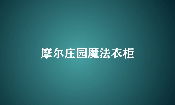 摩尔庄园魔法衣柜