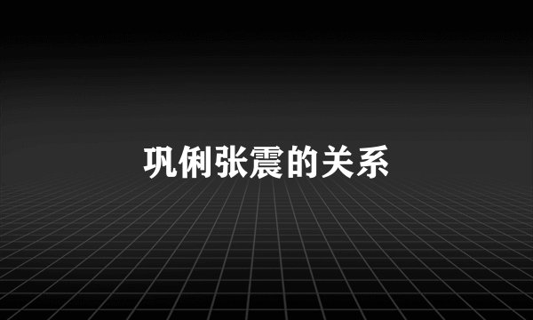 巩俐张震的关系