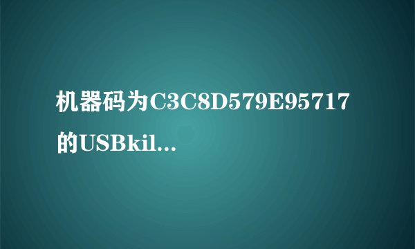 机器码为C3C8D579E95717的USBkiller的注册码？