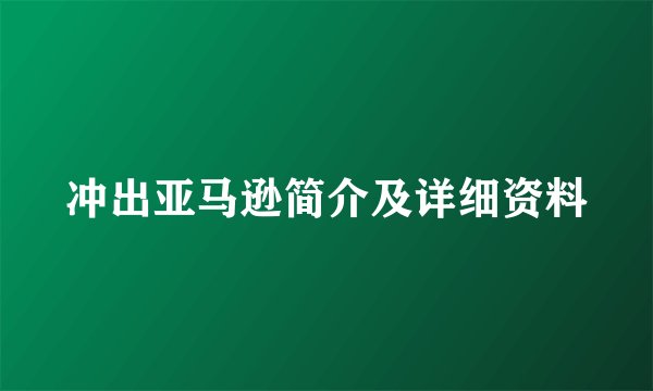 冲出亚马逊简介及详细资料