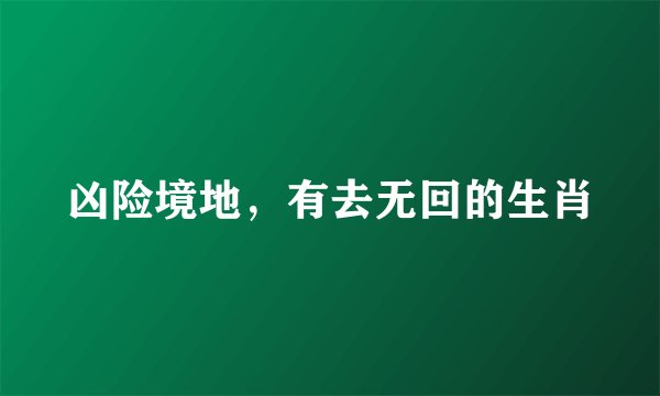 凶险境地，有去无回的生肖