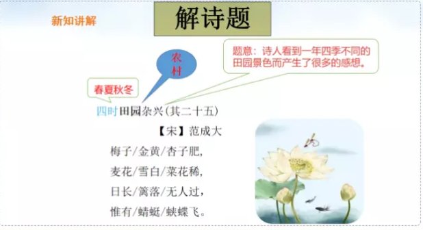 古诗四时田园杂兴.其二十五的诗意是什么？