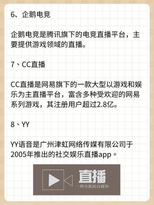 十大免费直播app软件排行榜是哪些？