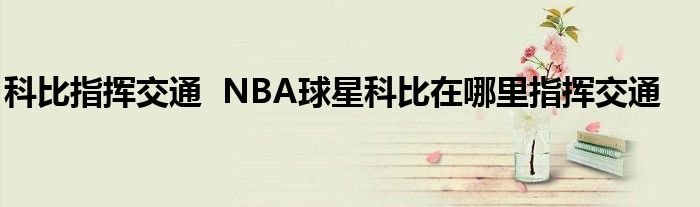 科比指挥交通NBA球星科比在哪里指挥交通