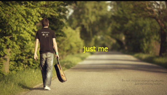 just me是什么意思啊