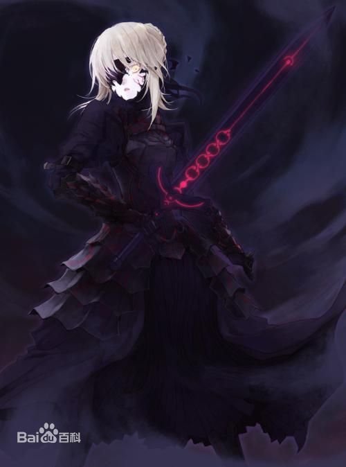 右边这个saber是哪个动漫的。名字是什么。