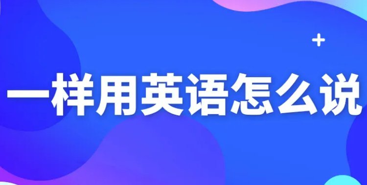 他们看起来一样用英语怎么说