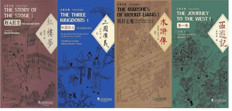 四大名著的英文翻译是什么？