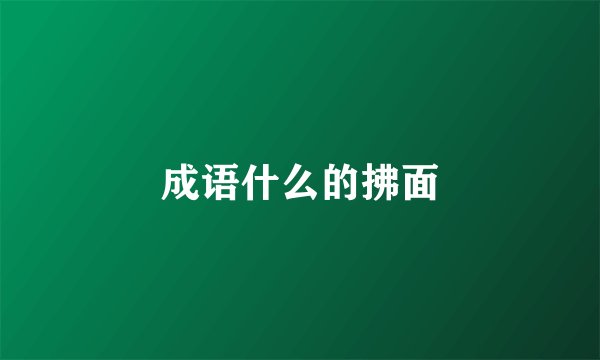 成语什么的拂面