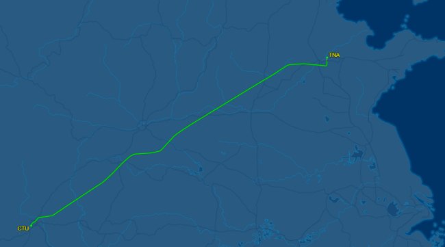 3U8811航班经过那几个省？