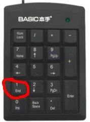 numpad1是什么意思？？