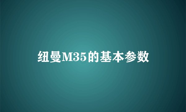 纽曼M35的基本参数