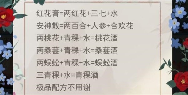 江湖悠悠续骨膏配方材料分别需要什么？