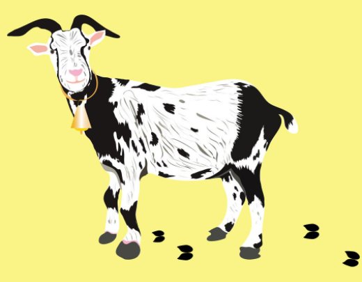 山羊的脚印像什么？