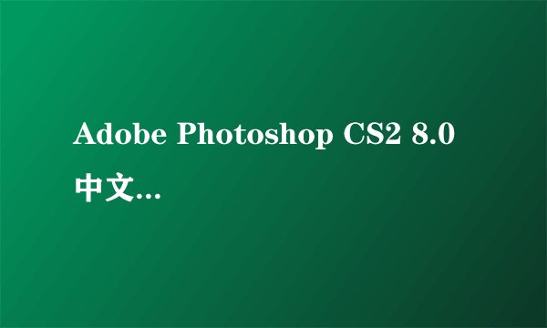 Adobe Photoshop CS2 8.0中文版 好用么？