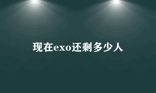 现在exo还剩多少人