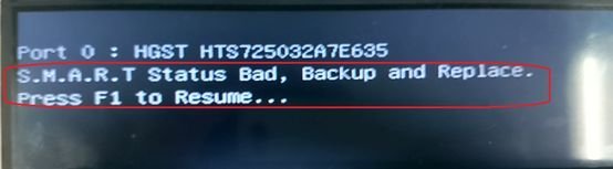 检测到S.M.A.R.T指标数据异常，你的硬盘已经出现硬件故障。请更换硬盘减少数据风险。这个问题怎？