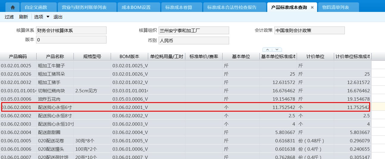 现行标准成本和基本标准成本
