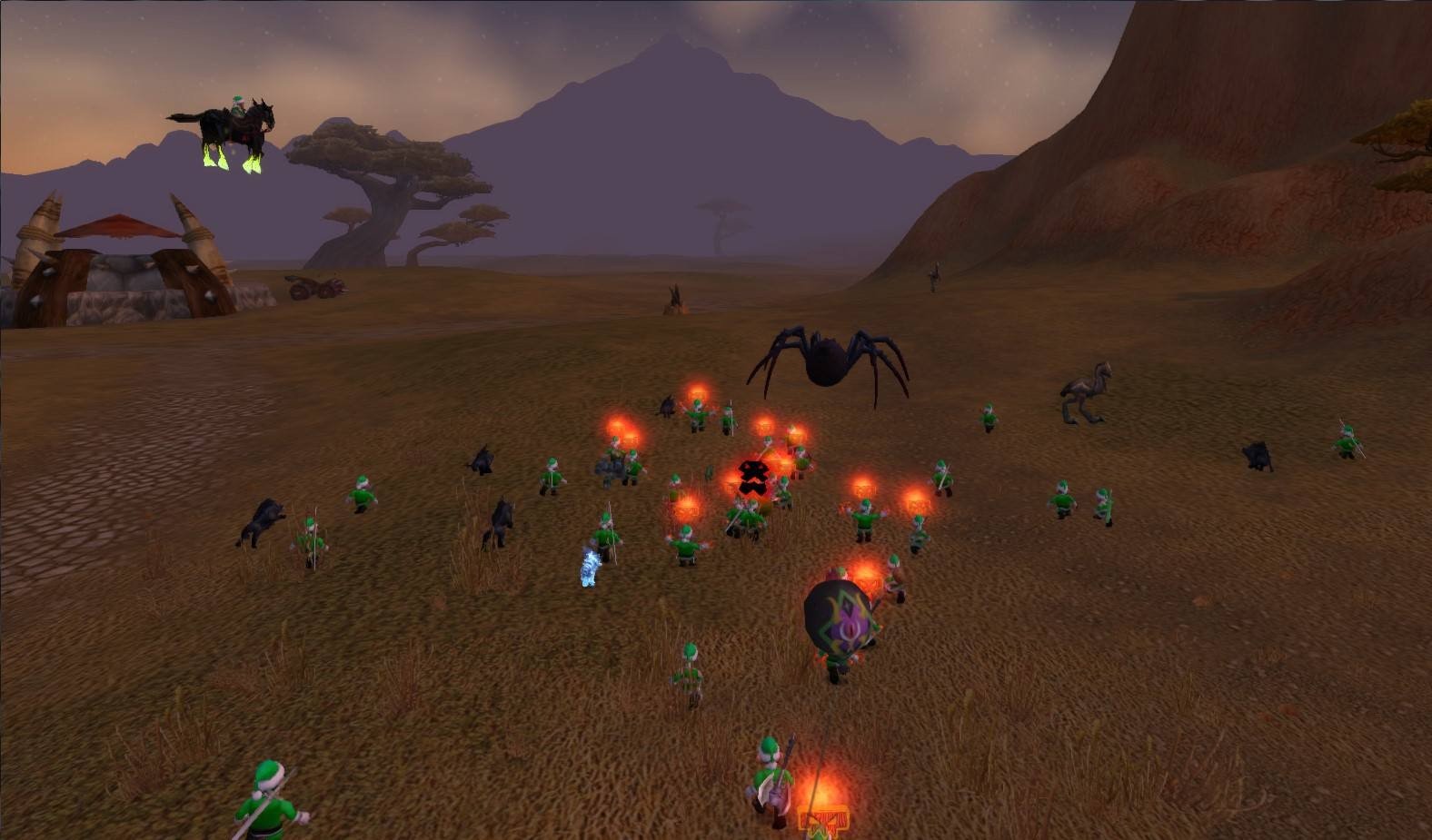 魔兽世界白蜘蛛肉在哪打?说得具体些，哪张地图，哪种蜘蛛掉。