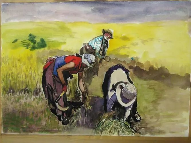 描写劳动场景的诗句