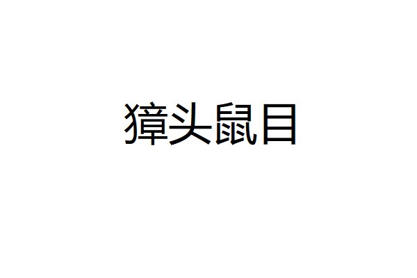 獐头鼠目是什么意思