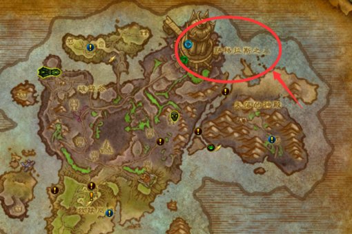 魔兽世界7.2破碎海滩的死木港在哪怎么走 死木港位置坐标多少