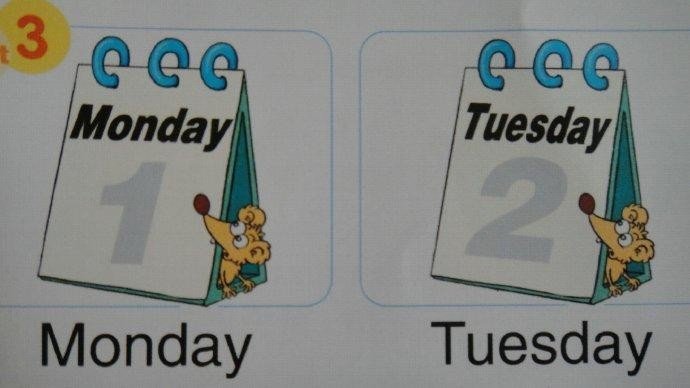 星期一，星期二，星期三，星期四，星期五，星期六英语单词是什么