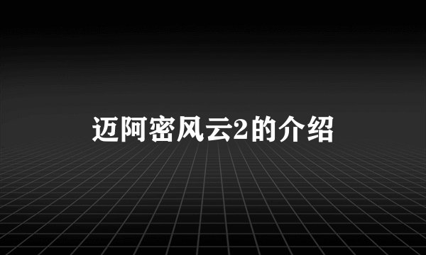 迈阿密风云2的介绍