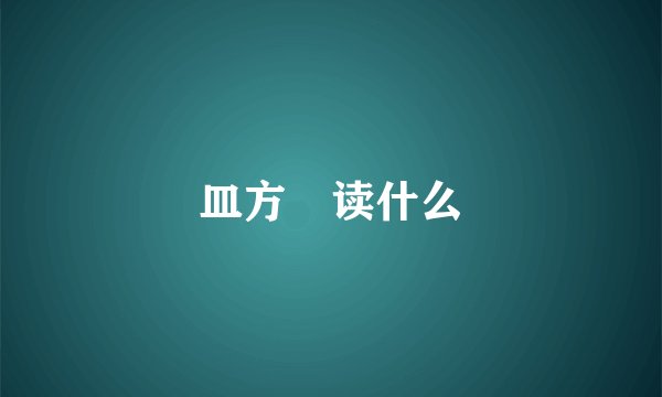 皿方罍读什么