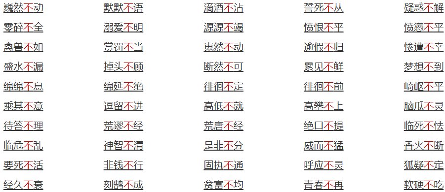 “什么什么不什么”的成语有哪些？