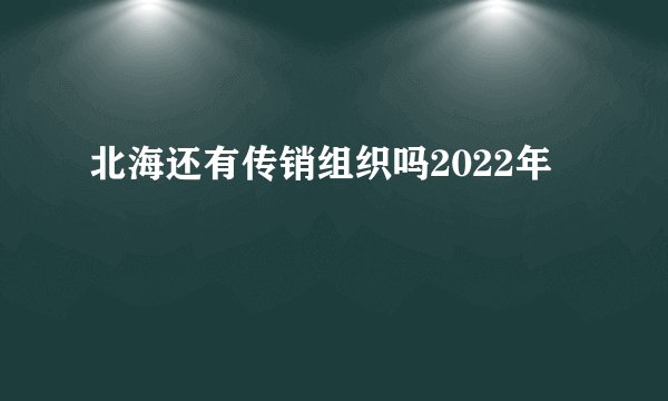 北海还有传销组织吗2022年