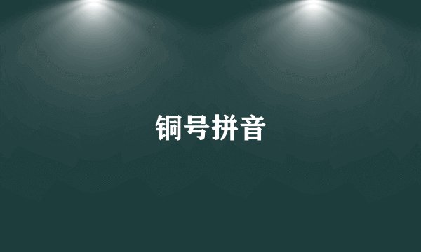 铜号拼音