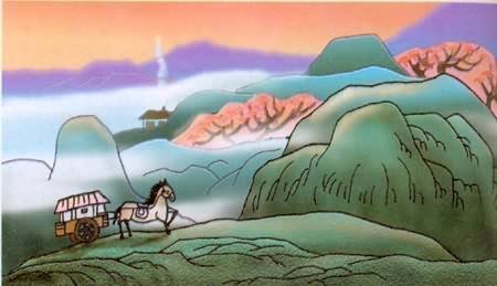 停车坐爱枫林晚，霜叶红于二月花。这是唐代诗人杜牧的作诗作山行中的句子，这两句的诗意是？