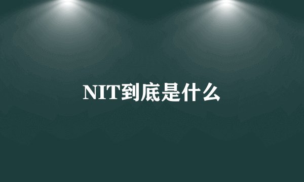 NIT到底是什么