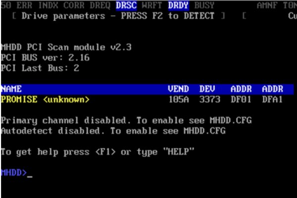 mhdd硬盘检测方法