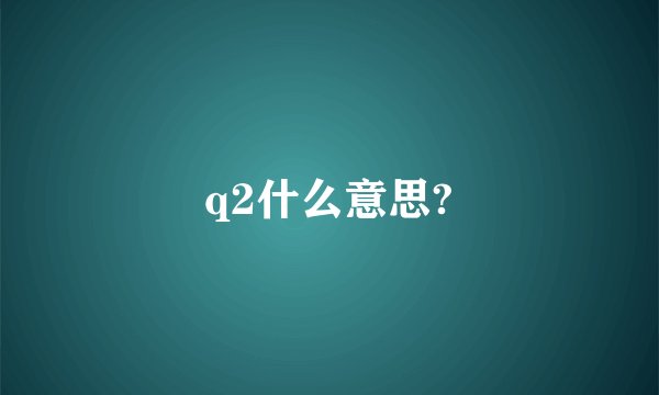 q2什么意思?