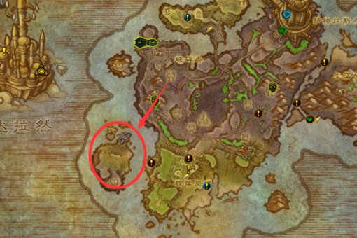 魔兽世界7.2破碎海滩的死木港在哪怎么走 死木港位置坐标多少