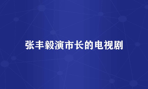 张丰毅演市长的电视剧