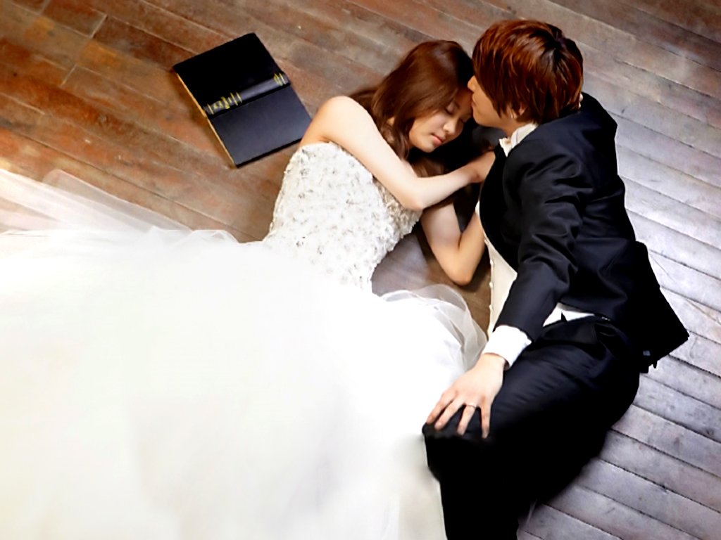 求红薯夫妇的高清婚纱照