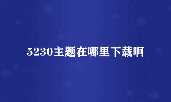 5230主题在哪里下载啊