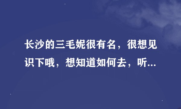 长沙的三毛妮很有名，很想见识下哦，想知道如何去，听说是在桂花路，如果我在火车站，要坐什么车过去呢