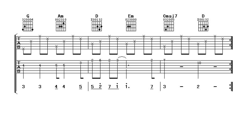 任贤齐还有我吉他谱