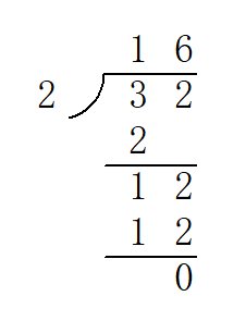 32÷2怎么列算式