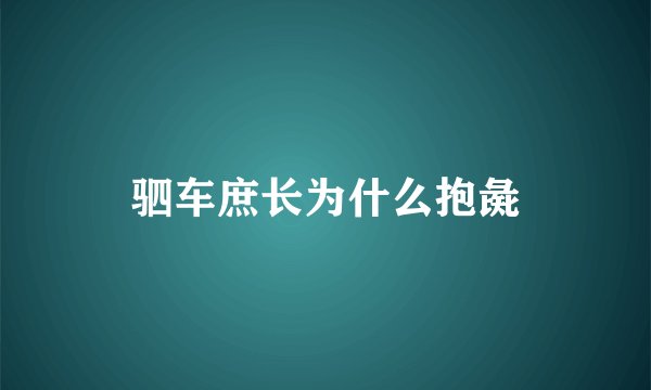 驷车庶长为什么抱彘